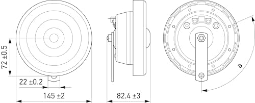 Korna S140 Set - 12V - 118Db(A) - Frekans Aralığı: 280/380Hz - Yüksek Ses/Düşük Ses - Elektrikli - Ece Onaylı - Gövde Rengi: Siyah/Gümüş - Miktar: 2 Horn 4811101