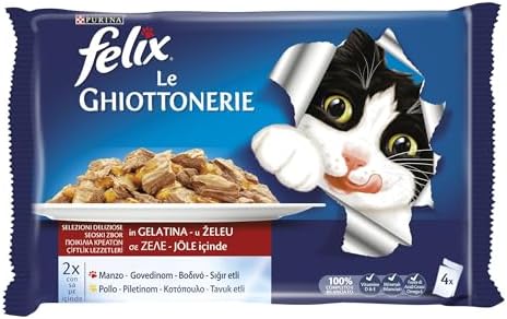 Alternative view of Felix Multipack Sığır Etli ve Tavuklu Yetişkin Yaş Kedi Maması 4x85gr
