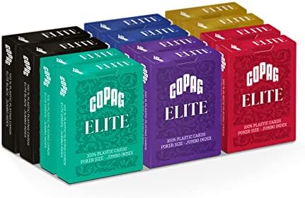 Copag %100 Plastik Profesyonel Oyun Kartları, Poker Boyu Endeks (12li Paket)