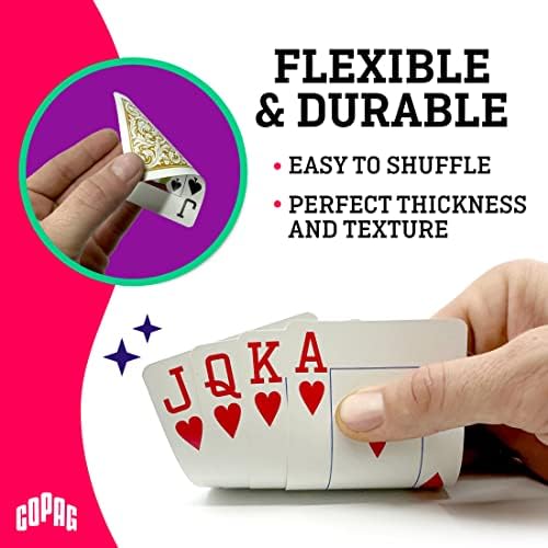 Alternative view of Copag %100 Plastik Profesyonel Oyun Kartları, Poker Boyu Endeks (12li Paket)