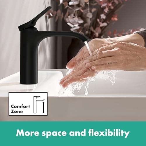 Alternative view of Vivenis Modern 1 Kulplu 1 Delikli 15,24 cm Uzun Banyo Lavabo Bataryası Mat Siyah, 75010671