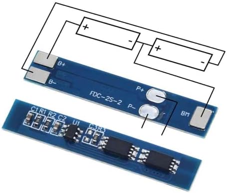 2S 3A BMS Li-ion LiP Lithium Batarya Pil 18650 Şarj Koruma Modülü