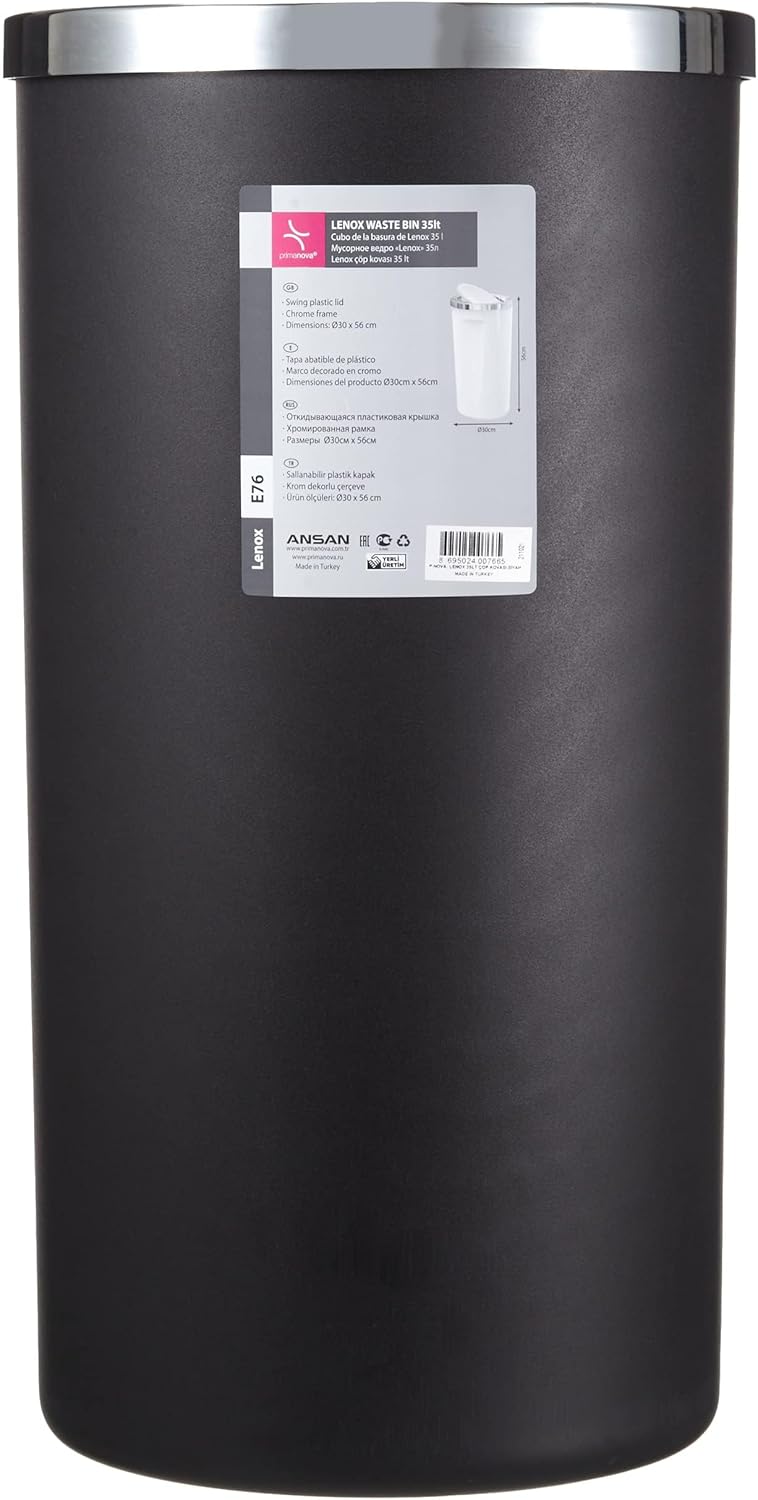 Siyah 35 lt Çöp Kovası M-E76-06