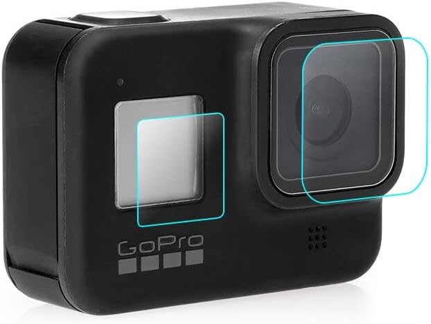 Hero 8 Temperli Cam Ekran Koruyucu, Hero 8 ile Uyumlu