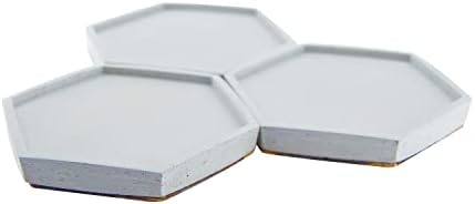 Alternative view of Bardak Altlığı Gri Mantar Tabanlı 4'lü Set 11,5 x 10 x 1,5 cm BTNMS-2018208 BTG-76