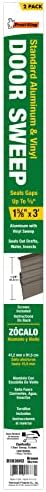 Frost B59/36H Premium Alüminyum ve Kapı Süpürgesi 1-5/8" x 91,44 cm, Kahverengi - 2'li Paket