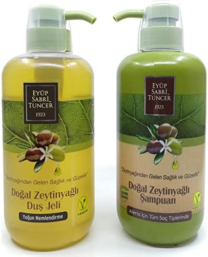 Zeytinyağlı Şampuan ve Duş Jeli 600 ml