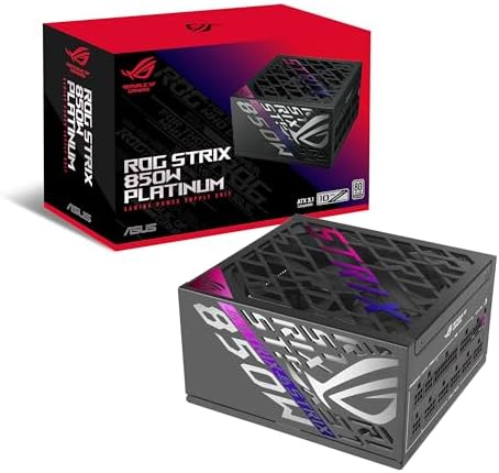 Alternative view of ROG-STRIX-850P TAM MODÜLER GÜÇ KAYNAĞI, 80 PLUS PLATİNUM SERTİFİKALI, ATX 3.1, GaN MOSFET, AKILLICA VOLTAJ DÜZENLEYİCİ, 10 YIL GARANTİ