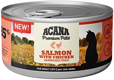 Acana Premium Pate (Ezme) Konserve Yaş Kedi Maması, Somonlu ve Tavuklu, 85 gr
