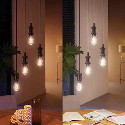 Hue E27 Filament A60 550 lm, sıcak beyaz ışık, kısılabilir, uygulama üzerinden kontrol edilebilir, Amazon Alexa (Echo, Echo Dot) ile uyumlu