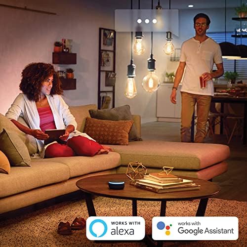 Alternative view of Hue E27 Filament A60 550 lm, sıcak beyaz ışık, kısılabilir, uygulama üzerinden kontrol edilebilir, Amazon Alexa (Echo, Echo Dot) ile uyumlu