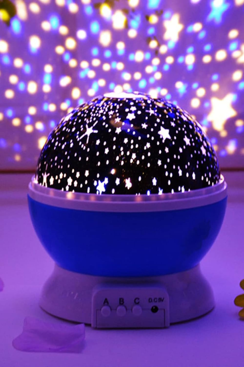Alternative view of Star Renkli Yıldızlı Gökyüzü Projeksiyon Gece Lambası Masa Ay Yıldız Lamba