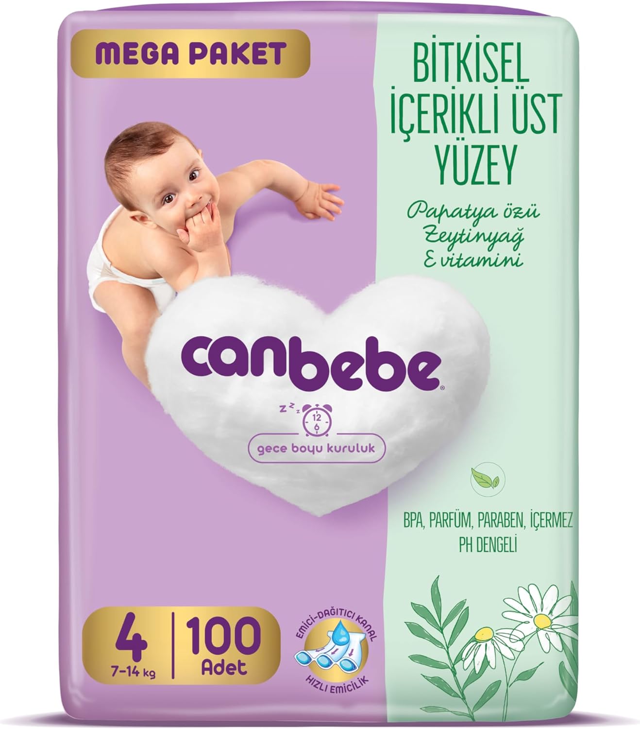 Alternative view of Bebek Bezi 4 Beden (7-14 kg) 100 Adet