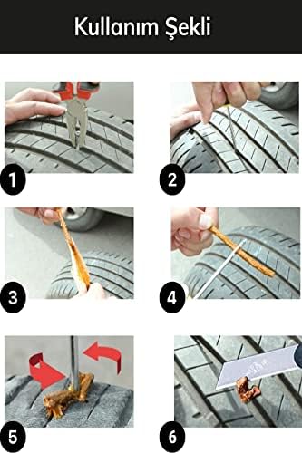 Alternative view of 6 Parça Tamir Kiti Otomobil Araba Bisiklet Motor Lastik Tamir Kiti Seti