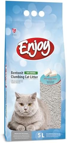 Alternative view of Enjoy Bentonit İnce Taneli Kedi Kumu 10 Lt (Marsilya Sabunlu)
