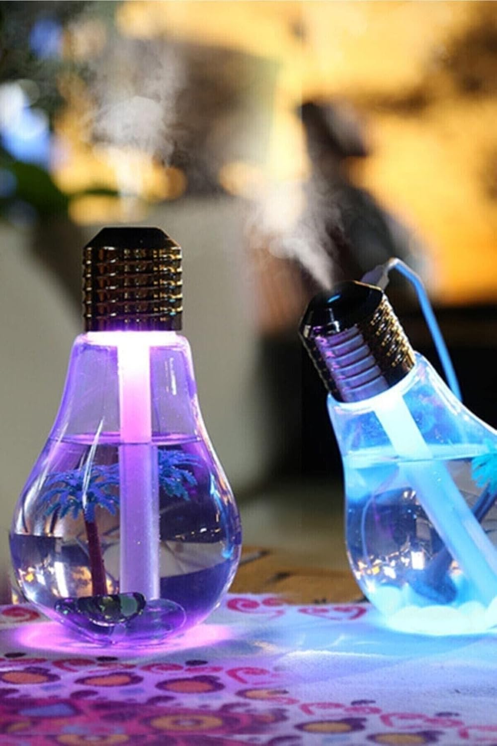 Led Işıklı Ampül Hava Nemlendirici Buhar Makinası Humidifier