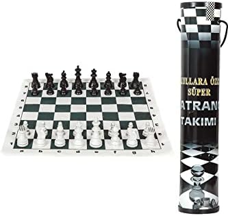 Karton Rulo Pratik Kutu Satranç Takımı