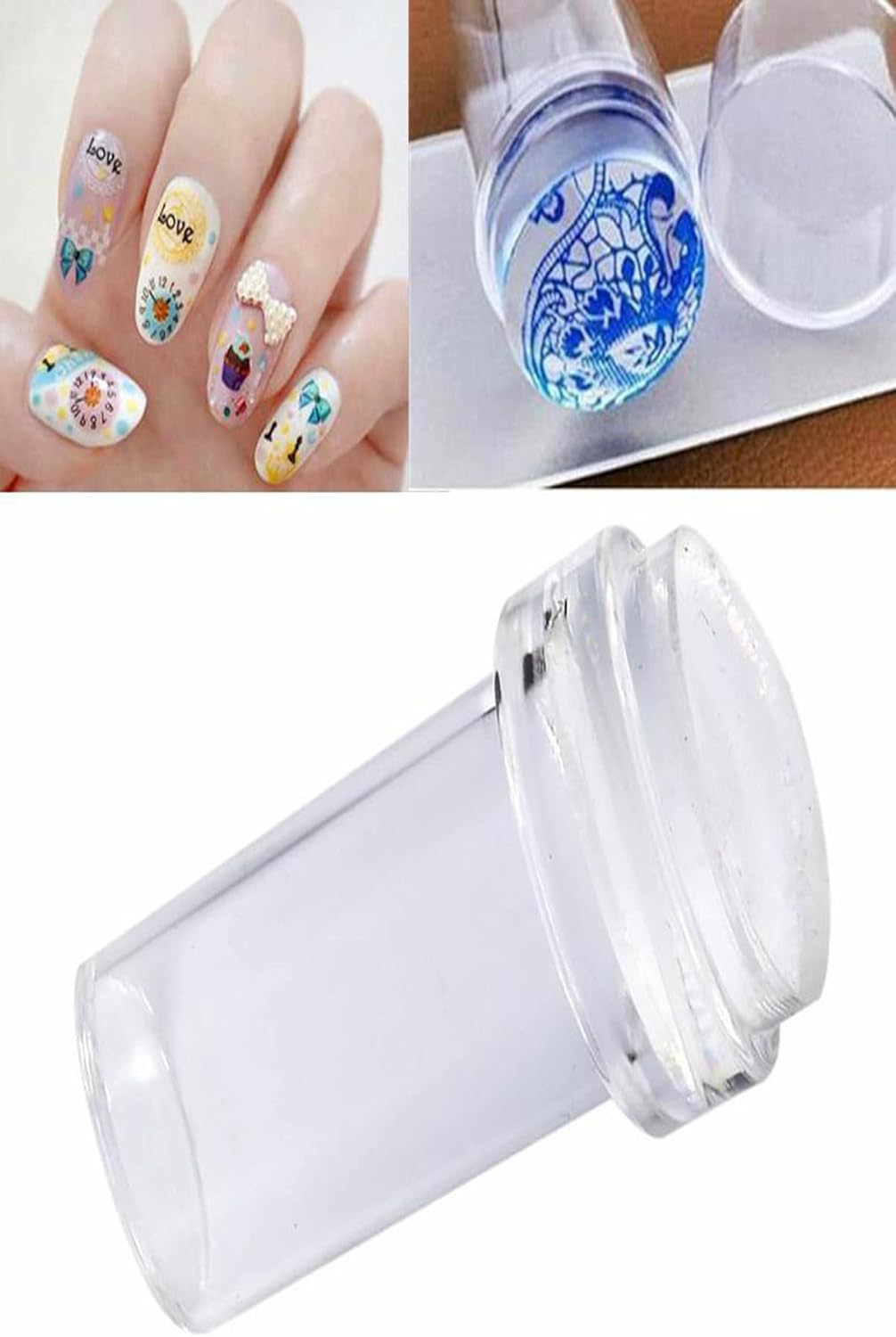 Alternative view of Kullanımı Kolay Stamper Baskı Seti Silikon Başlıklı Oje Dizayn Set