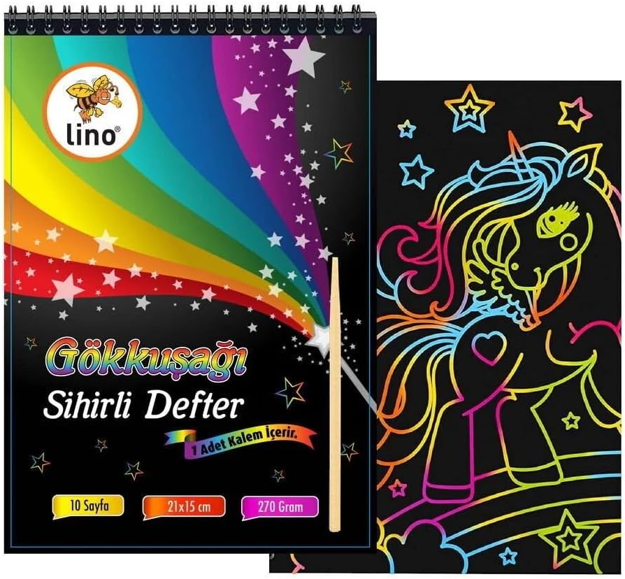 Sihirli Defter A5 10 Yp. (Gökkuşaği Kazima)