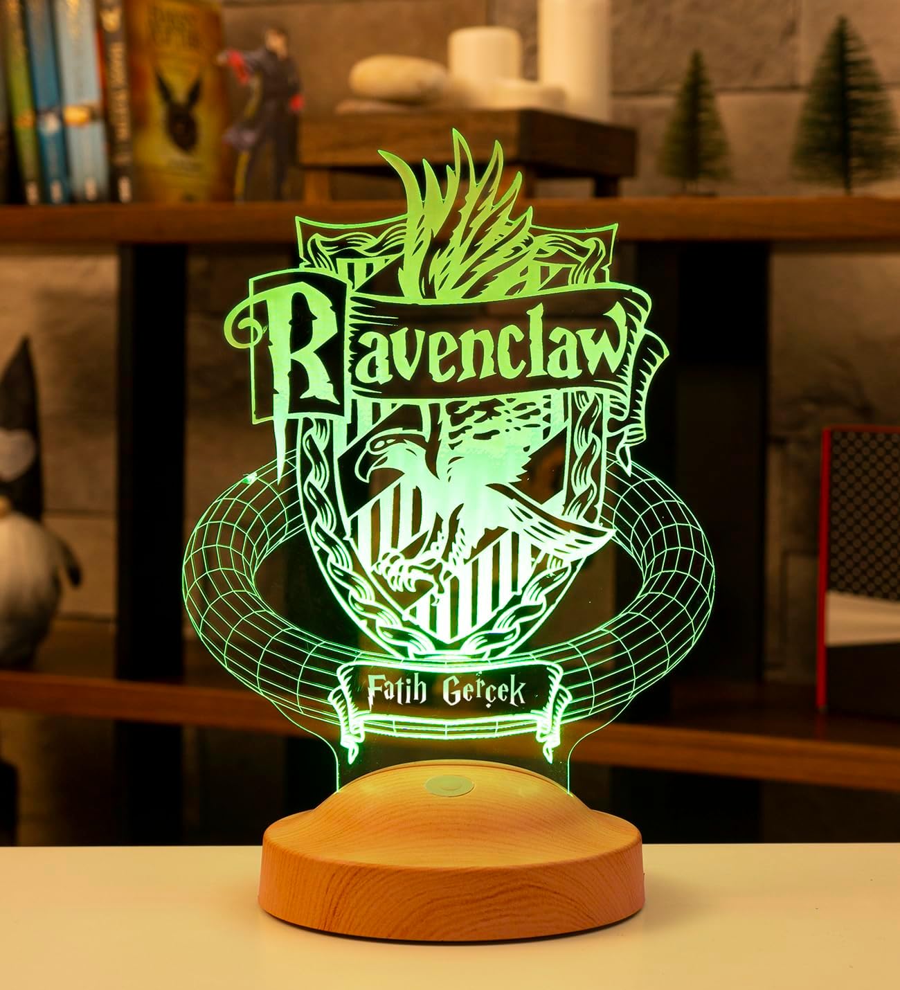 3D Potter Hediyesi Hogwarts Ravenclaw Binası Led Lamba