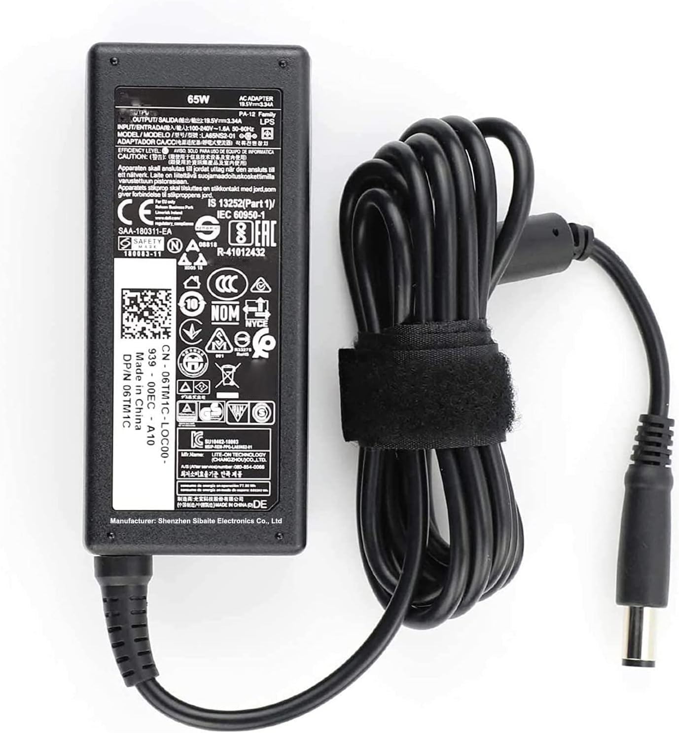65 W LA65NS2-01 AC Adaptör Laptop Şarj Chromebook 3120 3180 3189 P22T P26T Latitude E7240 E7270 E7280 E7440 E7450 E7470 E7480 E5430 E5450 E5450 E5470 E5470 E5480 E5580 (19.5 V 3.34A)
