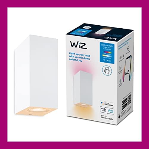 Alternative view of WiZ Up& tavan lambası ayarlanabilir beyaz ve renkli, kısılabilir, 16 milyon renk, Wi-Fi üzerinden uygulama/ses ile akıllı kontrol, beyaz