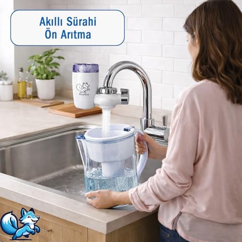 Alternative view of Mutfak Musluk Ucu Su Arıtma (Ver. II) - Klor ve Kireç Azaltıcı, Organik Safsızlıkları Giderici, Uzun Ömürlü Temizlenebilir Kartuş, Kolay Kurulumlu, Akıllı Sürahi Ön Arıtma için İdeal