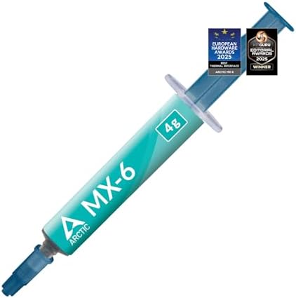 ARCTIC MX-6 (4 g) – Performance ısı iletken macun, CPU, konsol, grafik kartları, dizüstü bilgisayarlar için, çok yüksek ısı iletkenliği, uzun dayanıklılık, iletken değildir, kapasitif