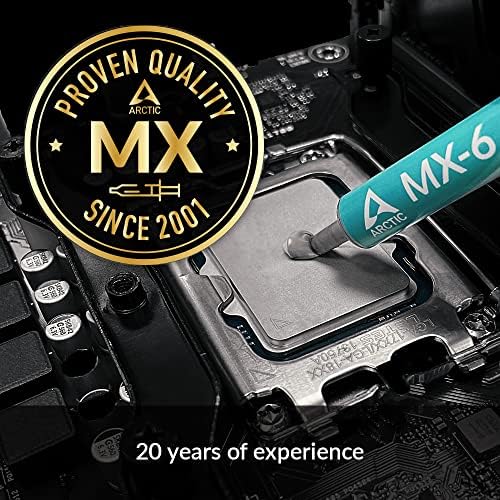 Alternative view of ARCTIC MX-6 (2 g) – Performance ısı iletken macun, CPU, konsol, grafik kartları, dizüstü bilgisayarlar için, çok yüksek ısı iletkenliği, uzun dayanıklılık, iletken değildir, kapasitif