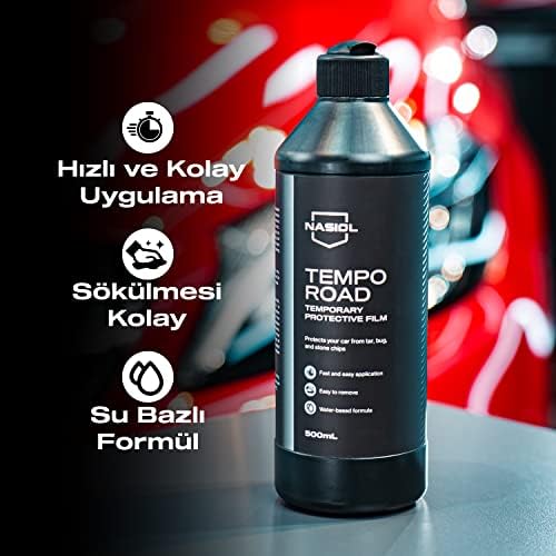 TempoRoad Geçici Araç ve Boya Koruyucu Film-500 mL-Boya Koruma Filmi, Leke Önleme, Detailing, Off-Road Araç Yüzeyi Koruyucu, Su Bazlı Leke Tutmaz Film