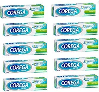 Corega Süper Diş Protezi Yapıştırıcı Naneli Krem 40 gr 12 Adet