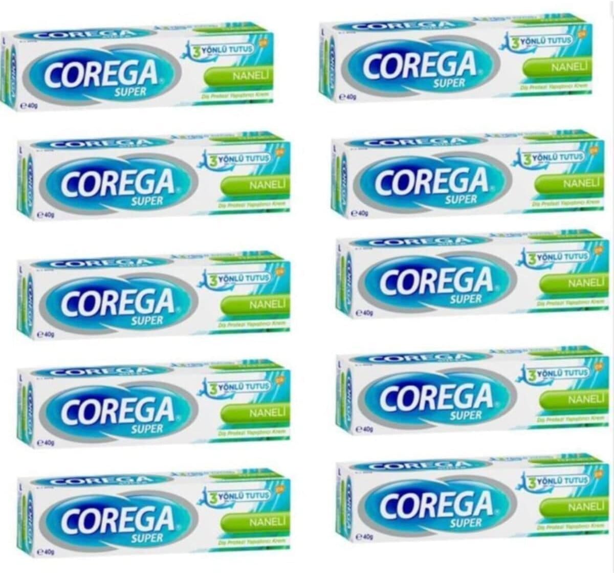 Alternative view of Corega Süper Diş Protezi Yapıştırıcı Naneli Krem 40 gr 12 Adet