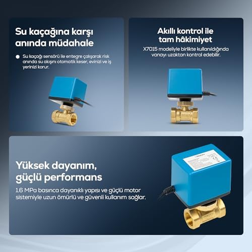 Alternative view of Smart Su Vanası | Motorlu Otomatik Kapama 3/4" DN20 Yerden Isıtma ve Tesisat Uyumlu XSMSV20
