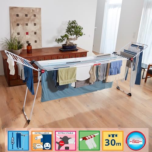 Alternative view of 2 metre'ye kadar uzatılabilir, 30 metre kurutma alana sahip çamaşır kurutmalığı