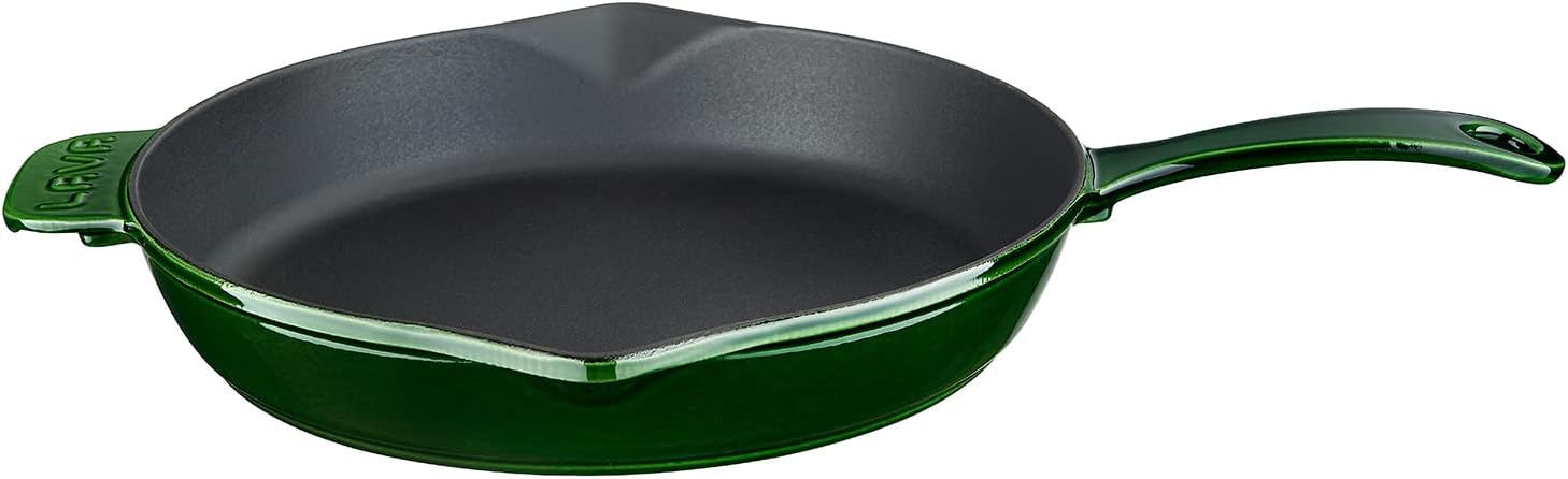 Metal Premium Serisi - Döküm Kızartma Tavası, Yuvarlak, 28 cm, Majolik Yeşil