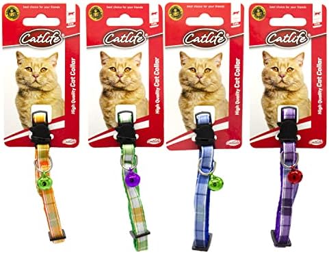 Alternative view of CATLİFE KEDİLER İÇİN ZİLLİ BOYUN TASMASI MİX COLOR
