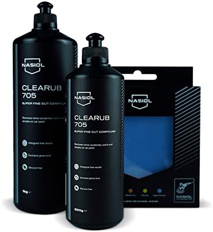 Clearub 705 Araç Çizik,Hare Giderici Pasta Cila-1 Kg-Boya Koruma Parlatma Wax, Detailing, Güçlü Çizik Alıcı Araç Pasta Cila, Boya Koruyucu ve Parlatıcı Oto Polisaj