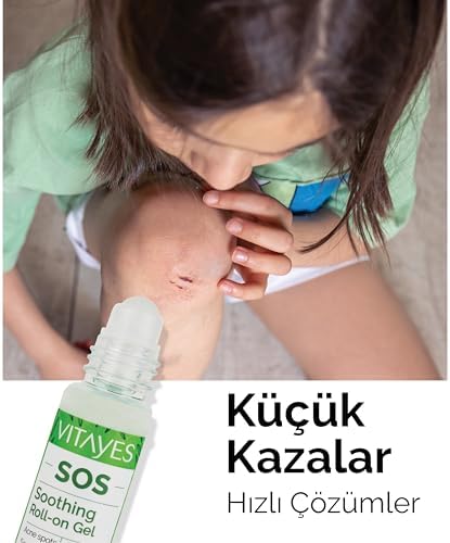 VITAYES SOS Cilt Serumu - Akne ve Sivilce Önleyici, Siyah Nokta, Cilt Kızarıklığı, Kaşıntı, Sinek Böcek Isırması Karşıtı Onarıcı Çay Ağacı Yağı ve Provitamin B5 Serumu, Üçlü Ambalaj 30 ml