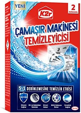 K2r 5'i 1 Arada Çamaşır Makinesi Temizleyicisi 2 Kullanımlık (1 x 163 g)