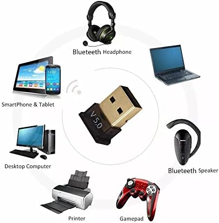 Plus PX-AC-BTU50 Bluetooth 5.0 Alıcı, Mini Dongle USB Adaptör, Win10/11 Tak Çalıştır