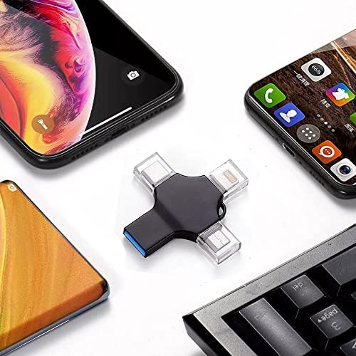 Type-C ve Lightning IPhone IPad USB-C Bellek Dosya Aktarım Çevirici Adaptör