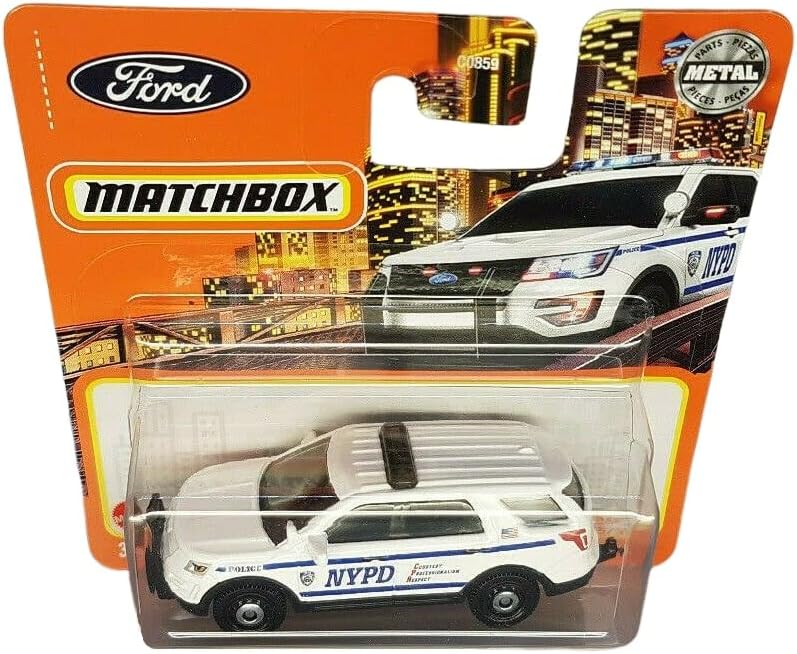 Kibrit Kutusu - 2016 Interceptor Yardımcı Programı - MBX 95/100 - HFT16 - Kısa Kart - NYPD - - Süper Hızlı - Lesney - Mattel 2022