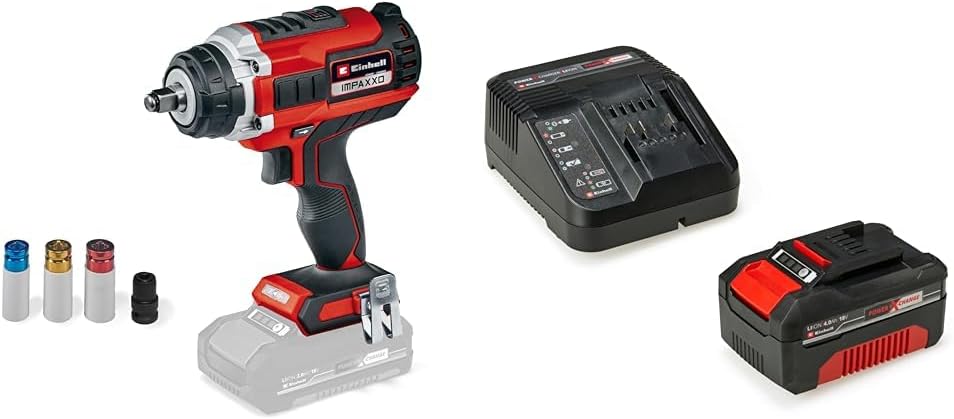 IMPAXXO 18/400 - Solo, Akülü Darbeli Somun Sıkma ve 18V 4,0 Ah PXC Starter Kit (Başlangıç Seti)