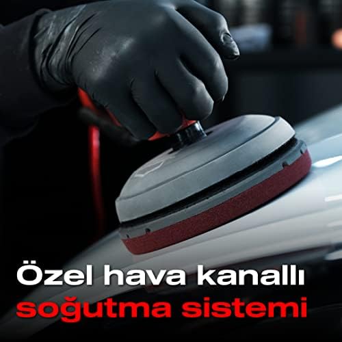 Özel Hava Kanallı Polisaj Pedi Bordo-150 Mm-Sert Polisaj Pasta Cila Süngeri, Detailing, Oto Uygulama Süngeri, Aplikatör Süngeri, Zımpara Ve Parlatma Polisaj Yastığı