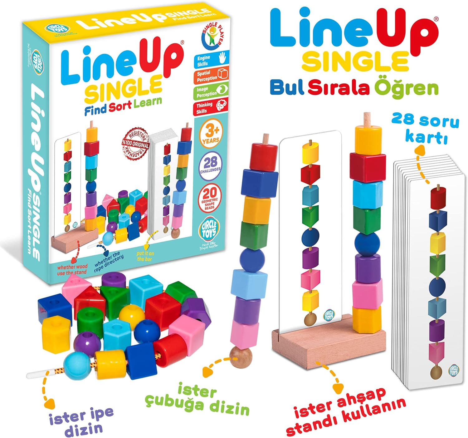 CIRCLE TOYS Up - Tek Oyuncu YENİ NESİL ALGI VE ZEKA OYUNU