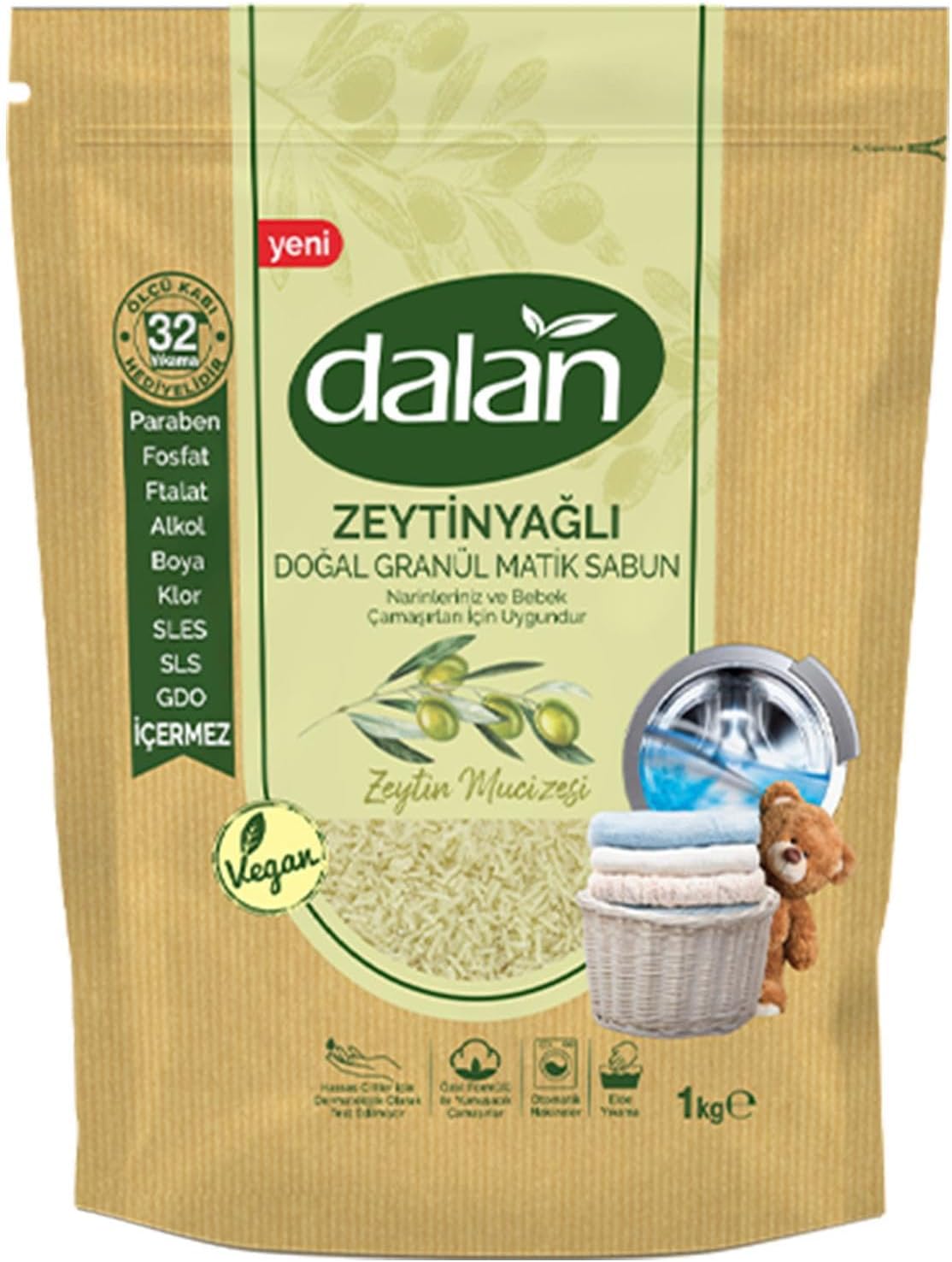 Zeytinyağlı Doğal Granül Sabun 1000 gr