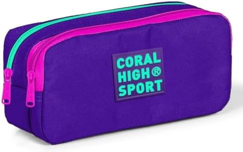 Sport İki Gözlü Mor Kalem Çantası