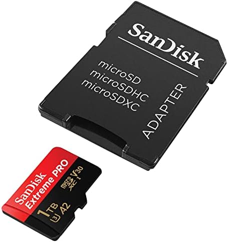 Alternative view of 1 TB Extreme PRO microSDXC kart + SD adaptör + RescuePRO Deluxe, 200 MB/s'ye kadar, A2 Uygulama Performansı, UHS-I, Sınıf 10, U3, V30 ile