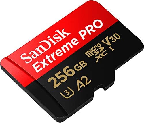Alternative view of 256 GB Extreme PRO microSDXC kartı + SD adaptörü + RescuePRO Deluxe, 200 MB/sn'ye kadar, A2 App Performance, UHS-I, 10, U3, V30