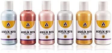 Alternative view of Adel Akrilik Boya 60 ml x 6 Metalik Renkler
